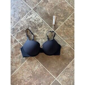 Skims Fits Everybody Pushup Demi Bra Onyx 36C